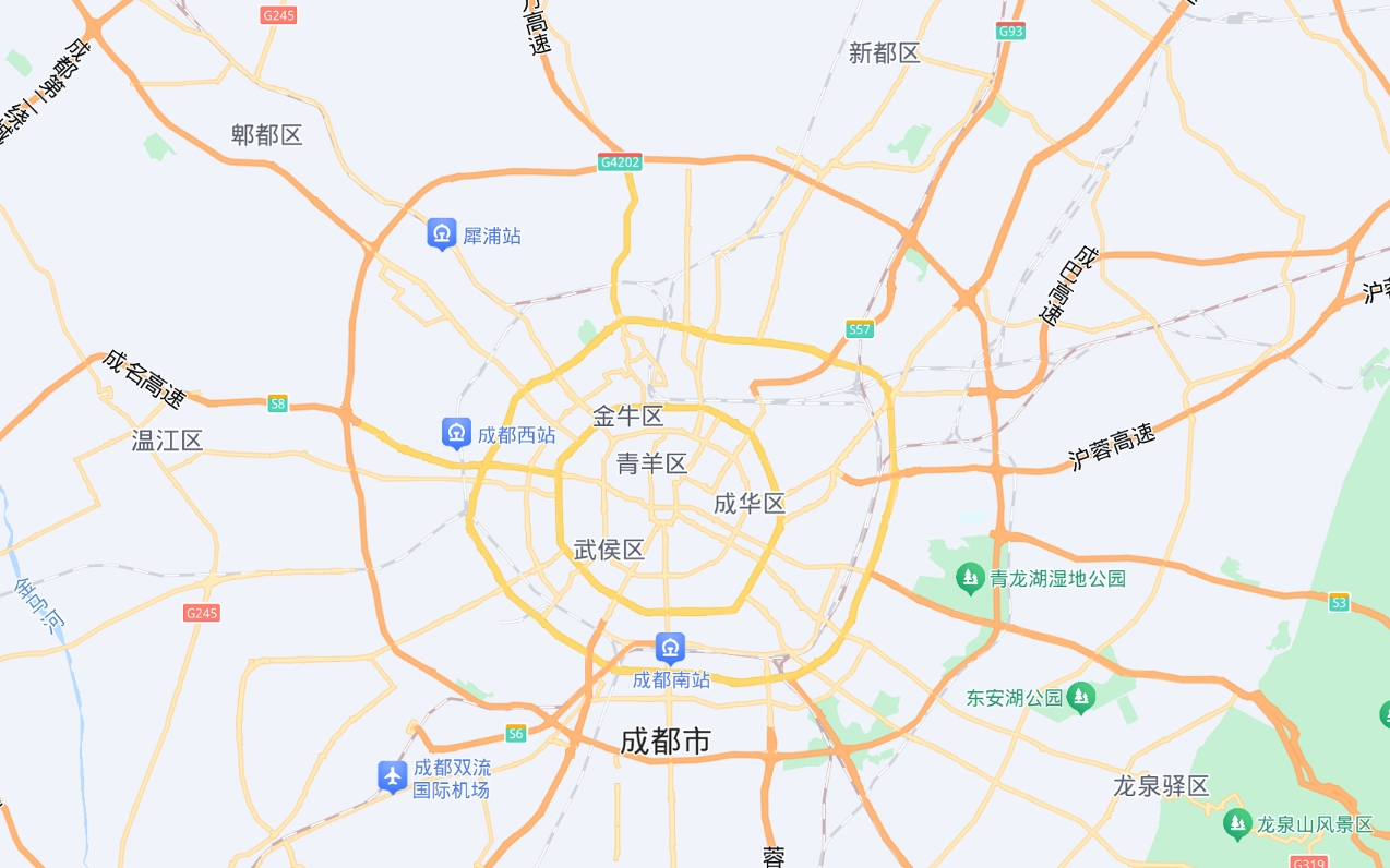 成都市轄12個(gè)區(qū)、5個(gè)縣級(jí)市以及3個(gè)縣